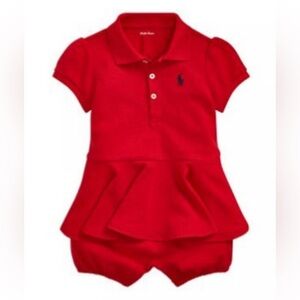Ralph Lauren Scarlet Baby Outfit